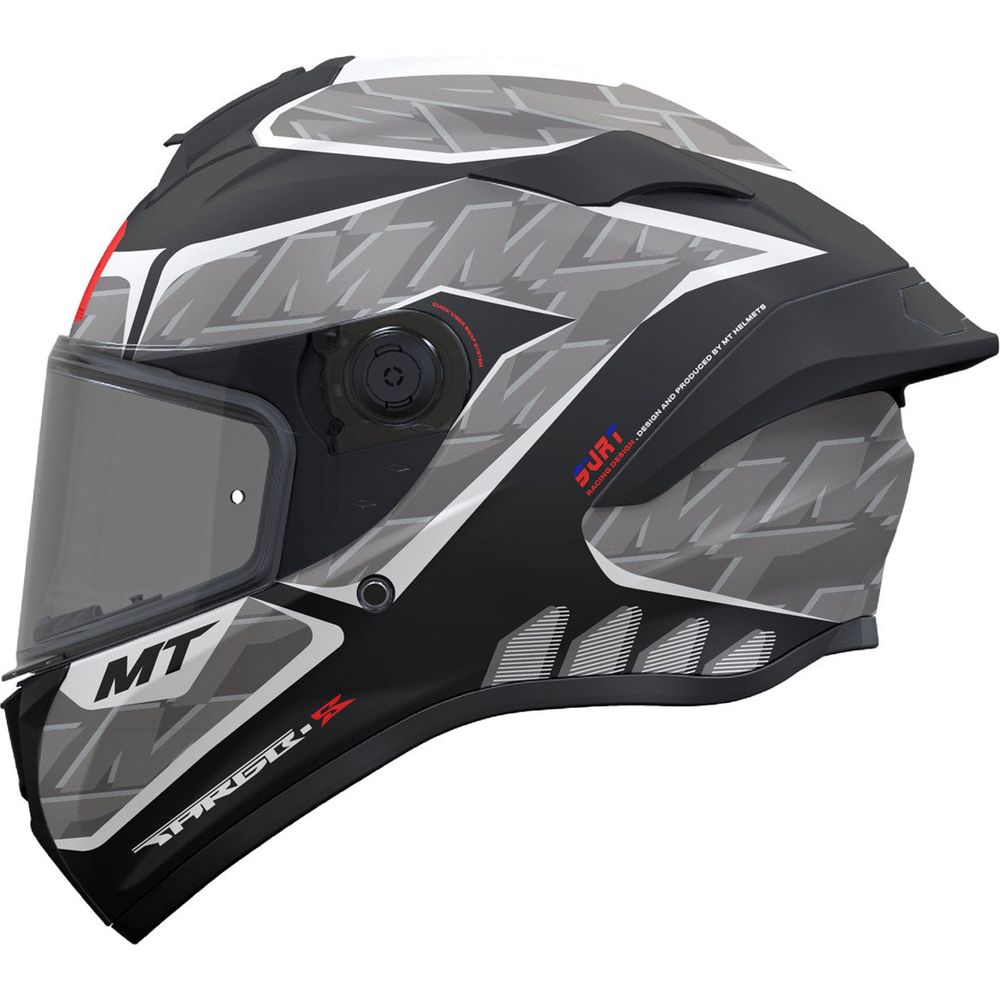 MT Targo S Surt B0 Full Face Helmet Matt Black Grey