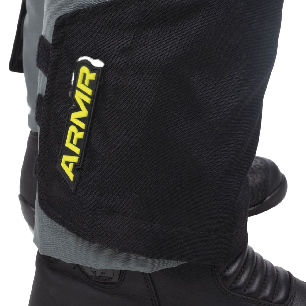 ARMR Kumaji 3.0 Waterproof Textile Trouser Black / Green / Fluo Yellow