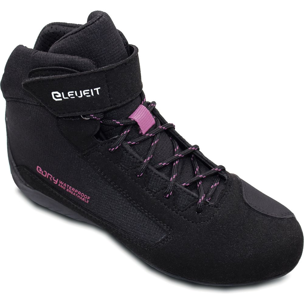 Eleveit Delta Ex Fighter Waterproof Ladies Short Boots Black - FREE UK Shipping, FREE 365 Day Returns | Moto Central