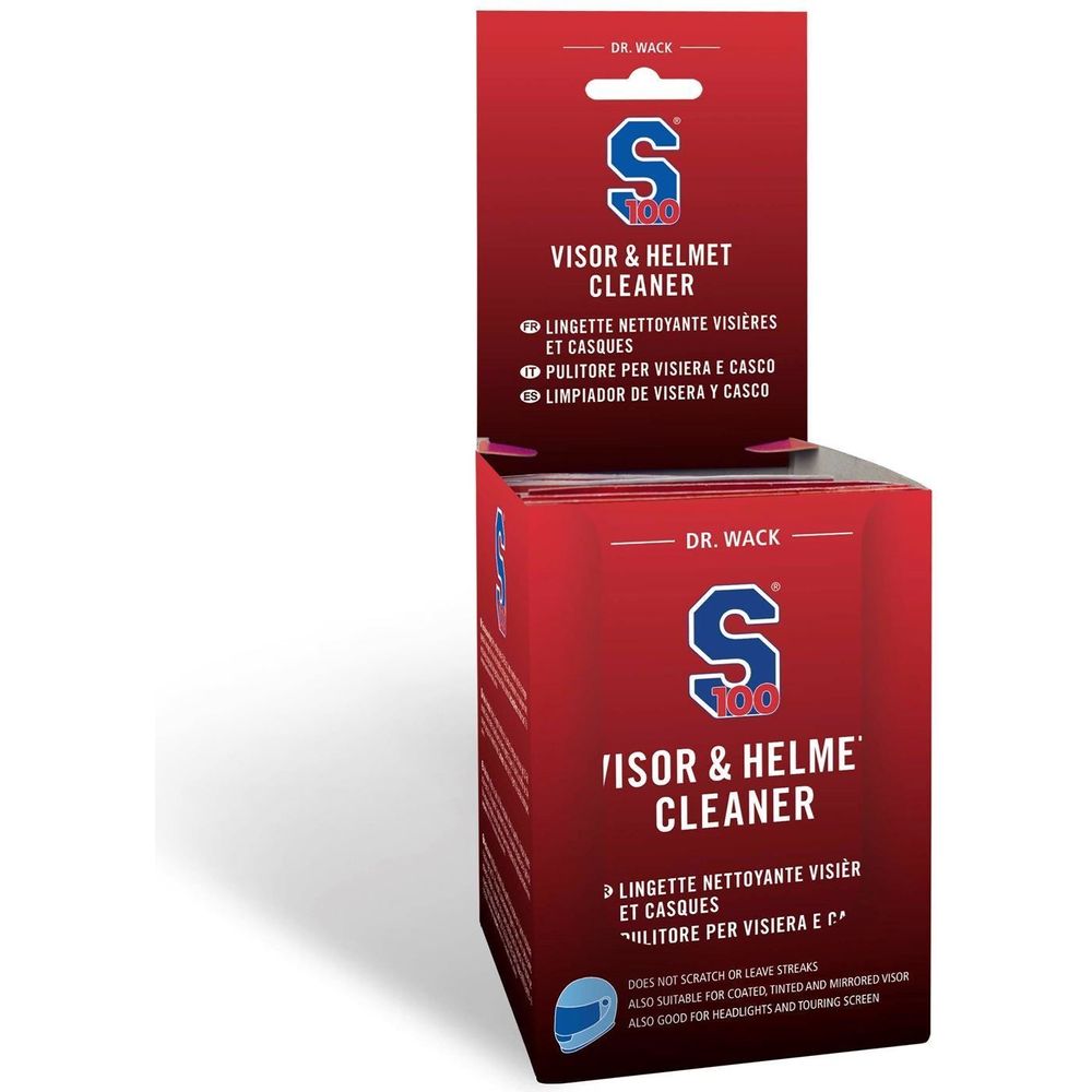 S100 Visor & Helmet Cleaning Wipes - Pack Of 10