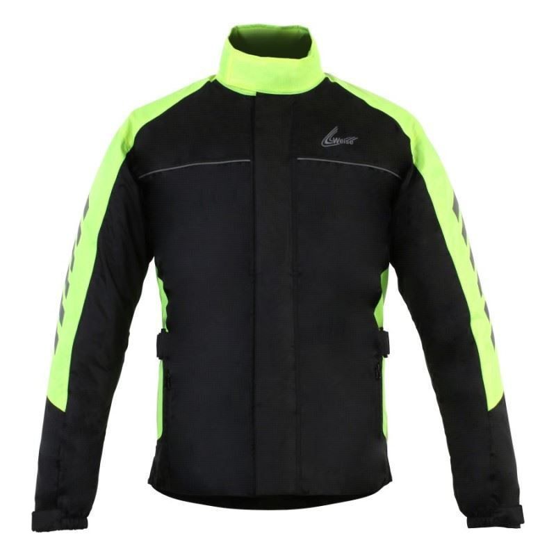 Weise Arica Rain Over Jacket Black / Neon Green