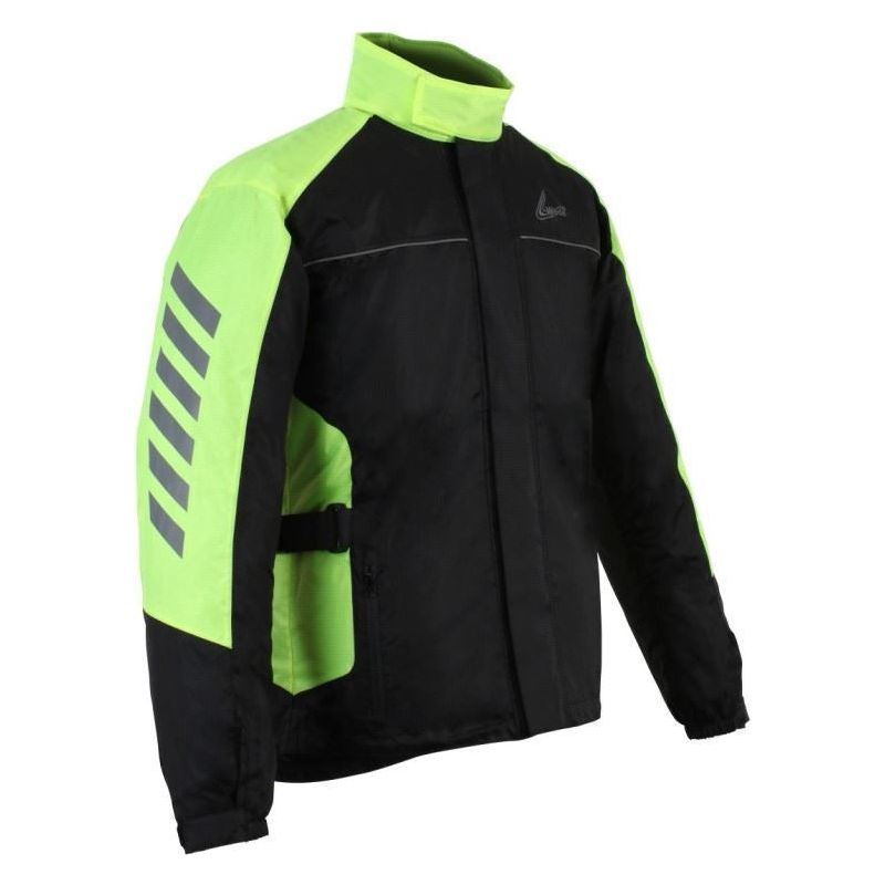 Weise Arica Rain Over Jacket Black / Neon Green