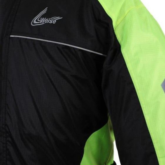 Weise Arica Rain Over Jacket Black / Neon Green