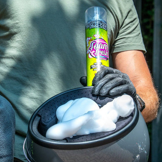 Muc-Off Foam Fresh Cleaner For Helmet - FREE UK Shipping, FREE 365 Day Returns | Moto Central