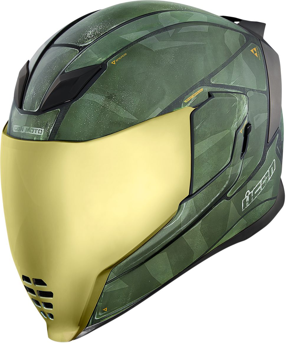 Icon Airflite Helmet Battlescar 2 Military Green