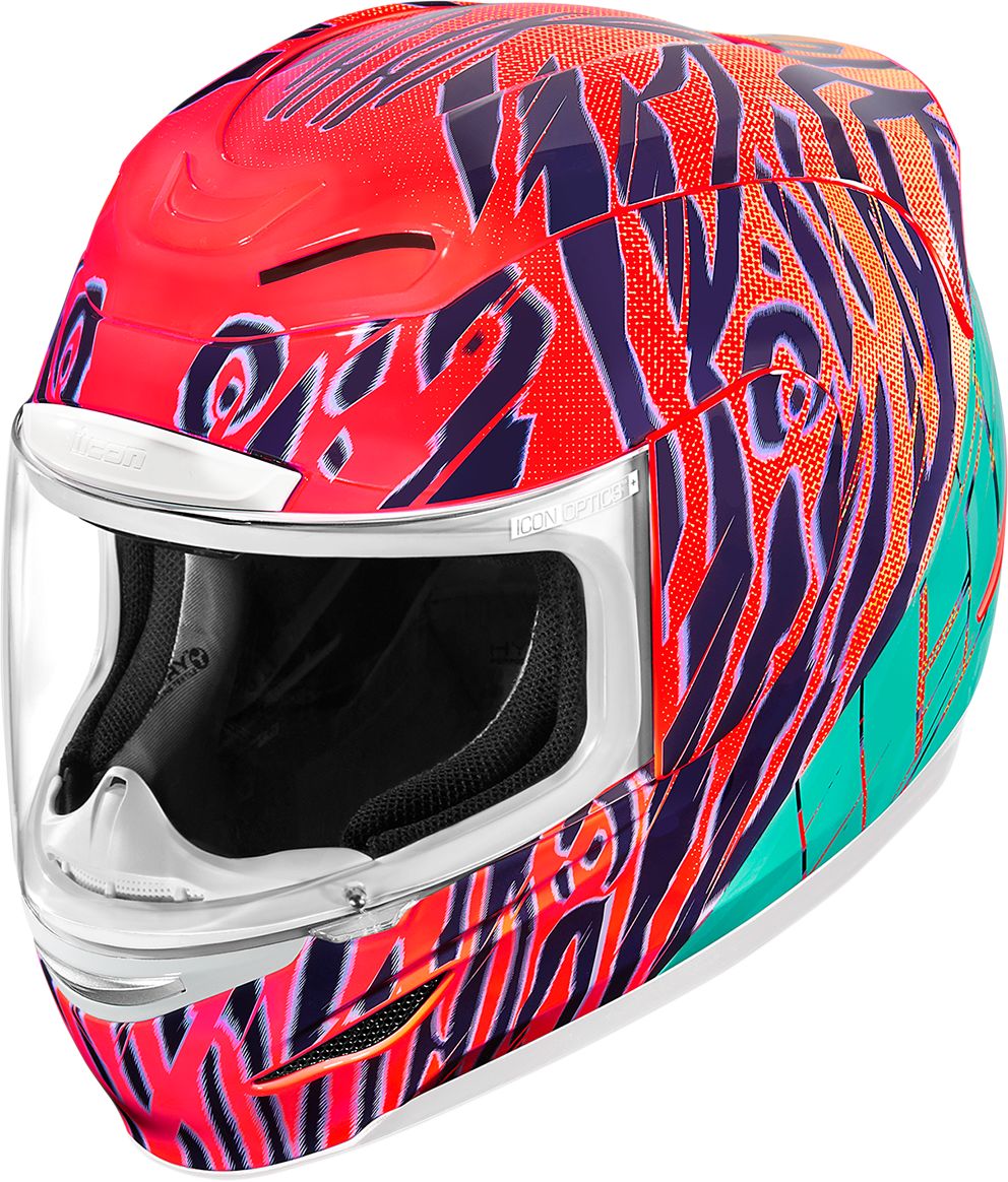 Icon Airmada Helmet Wildchild Orange / Teal