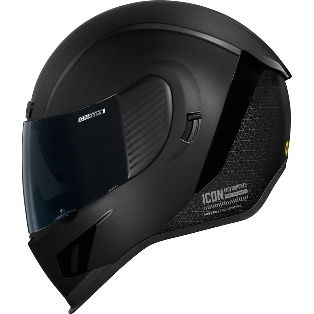 Icon Airform Counterstrike MIPS Full Face Helmet Black - FREE UK Shipping, FREE 365 Day Returns | Moto Central