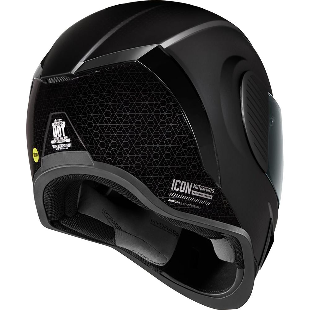 Icon Airform Counterstrike MIPS Full Face Helmet Black - FREE UK Shipping, FREE 365 Day Returns | Moto Central