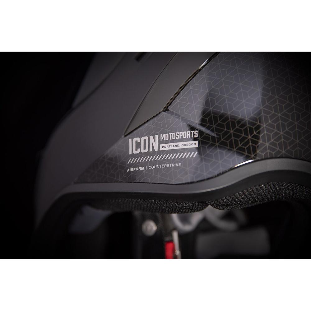 Icon Airform Counterstrike MIPS Full Face Helmet Black - FREE UK Shipping, FREE 365 Day Returns | Moto Central