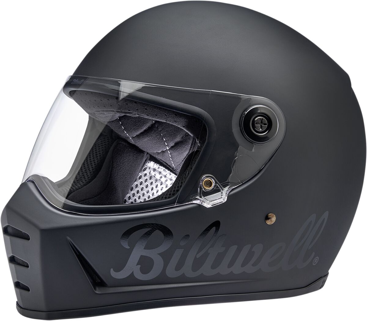 Biltwell Lane Splitter Helmet Flat Black Factory