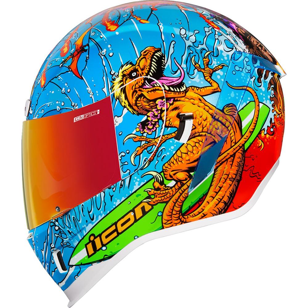 Icon Airform Dino Fury Full Face Helmet Blue