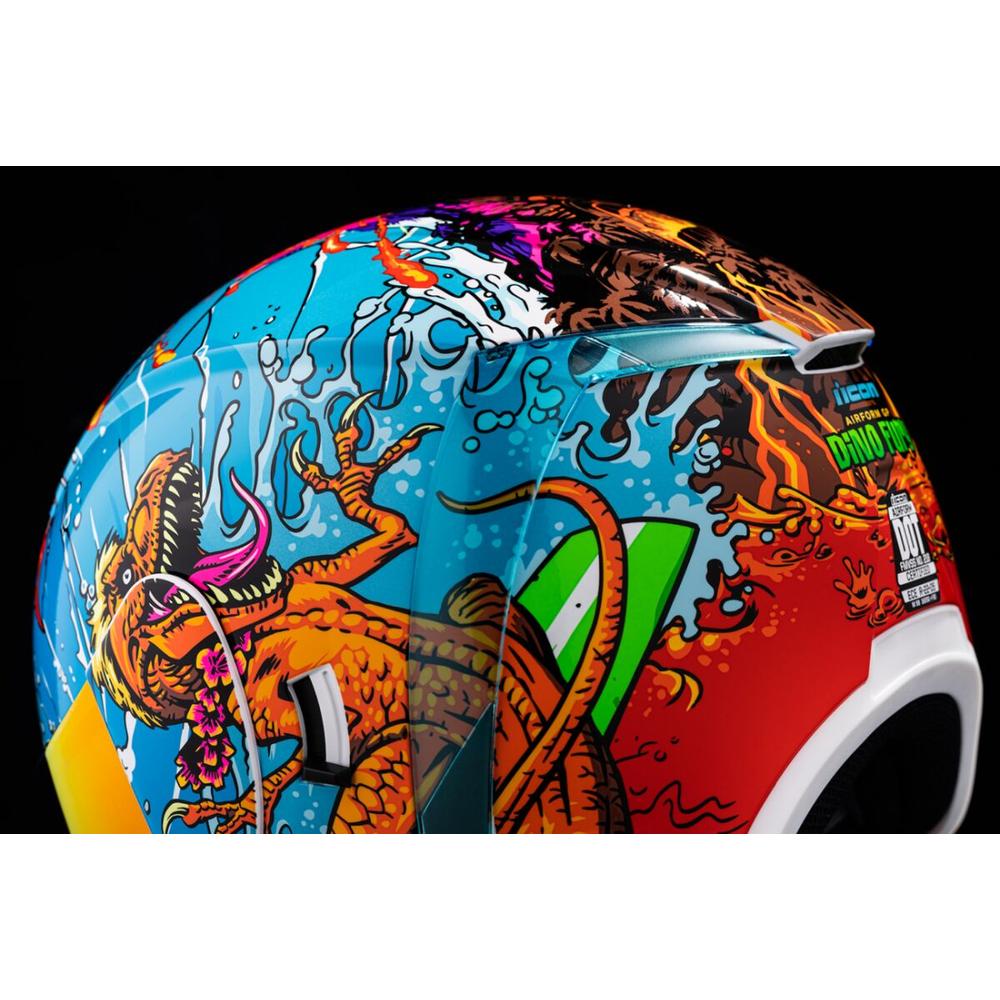 Icon Airform Dino Fury Full Face Helmet Blue