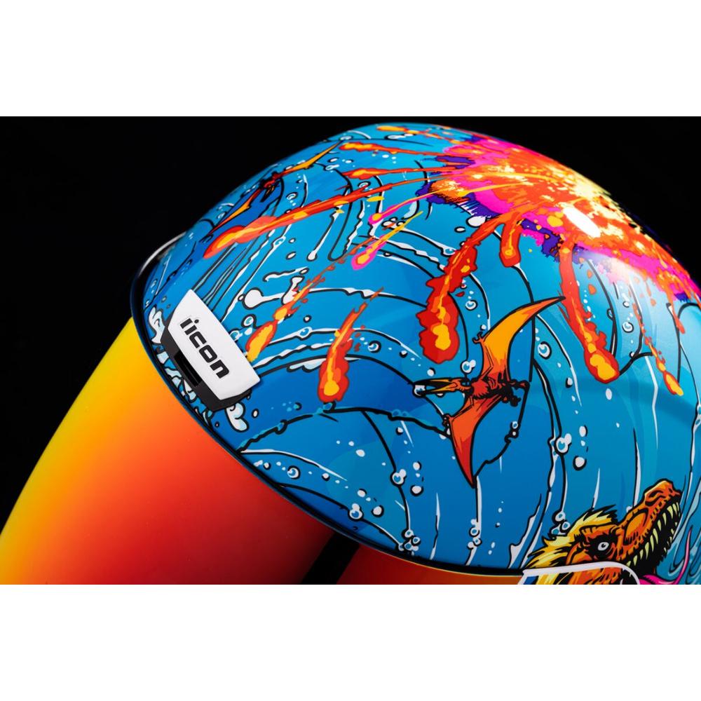 Icon Airform Dino Fury Full Face Helmet Blue