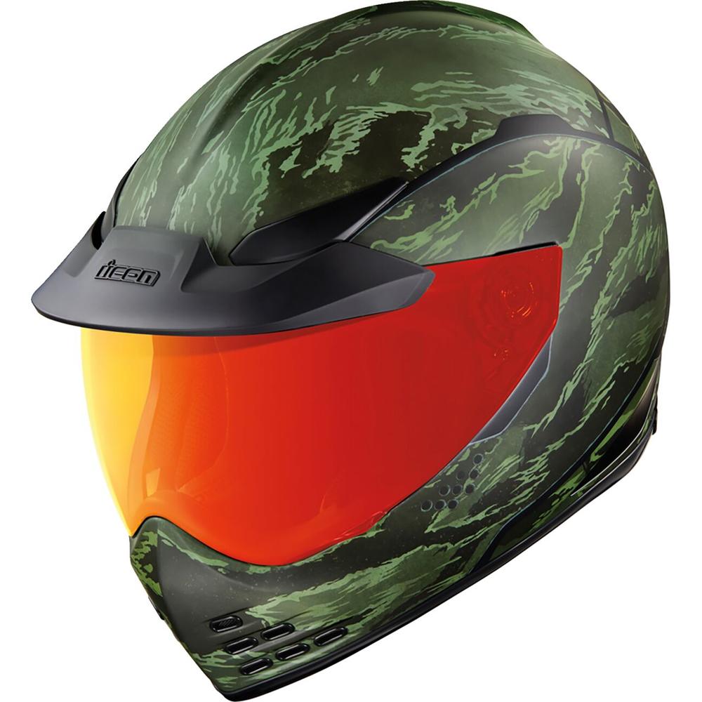 Icon Domain Tiger's Blood Full Face Helmet Green