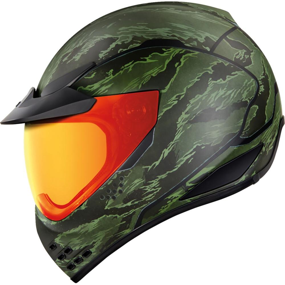 Icon Domain Tiger's Blood Full Face Helmet Green