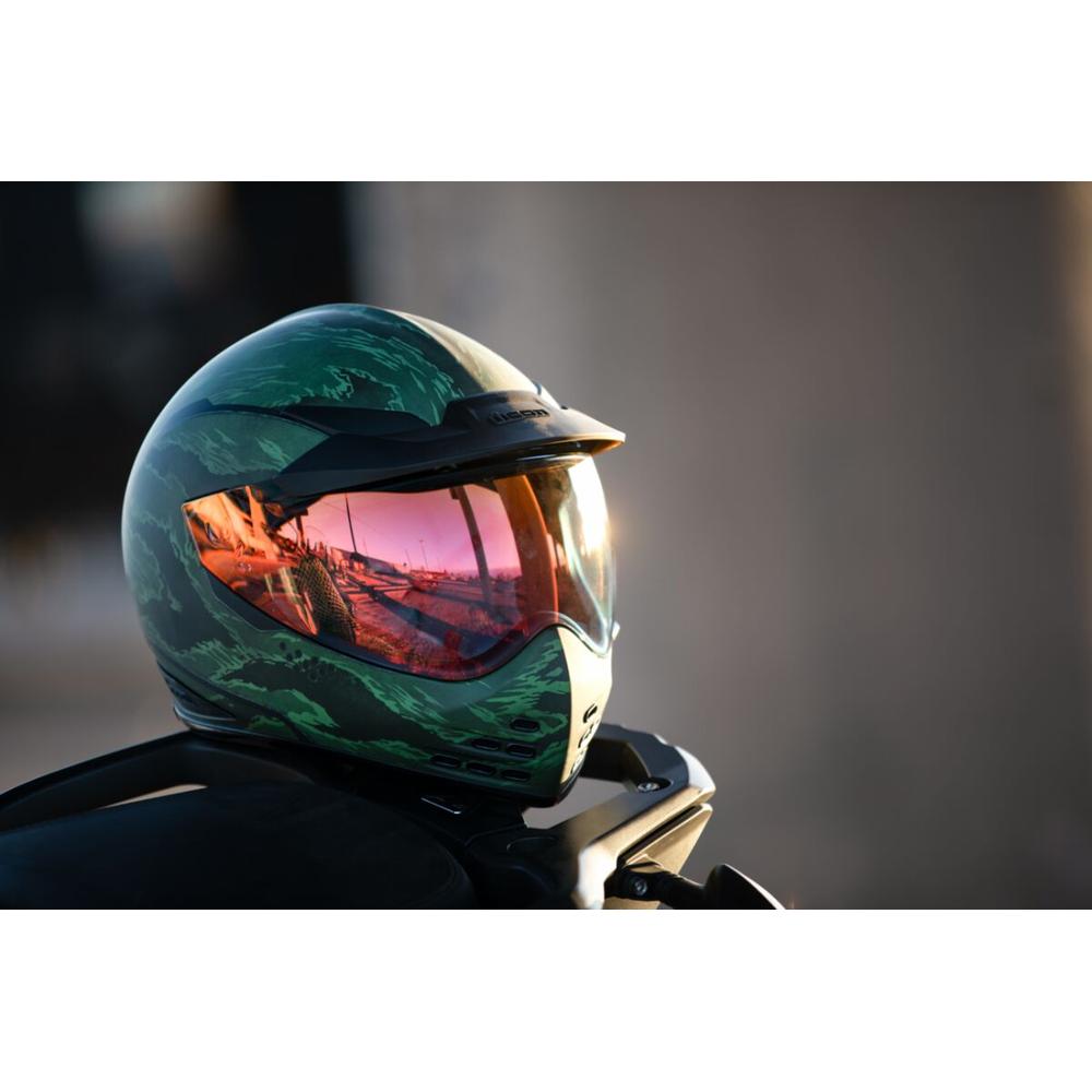 Icon Domain Tiger's Blood Full Face Helmet Green