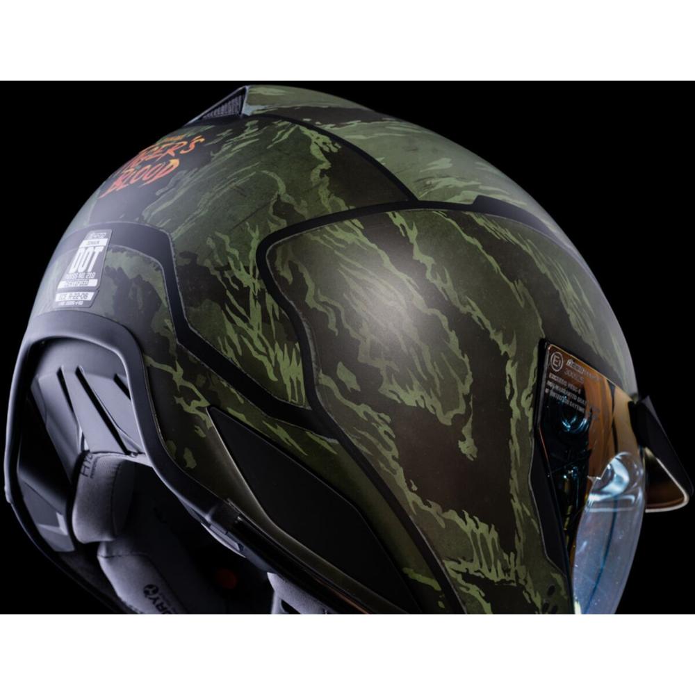 Icon Domain Tiger's Blood Full Face Helmet Green