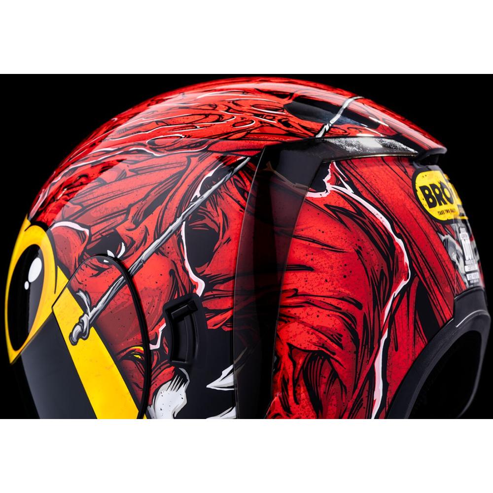 Icon Airform Brozak MIPS Full Face Helmet Red  - FREE UK Delivery - Moto Central