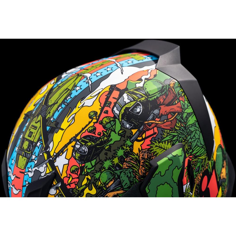 Icon Airflite GP23 Full Face Helmet Green - FREE UK Shipping, FREE 365 Day Returns | Moto Central