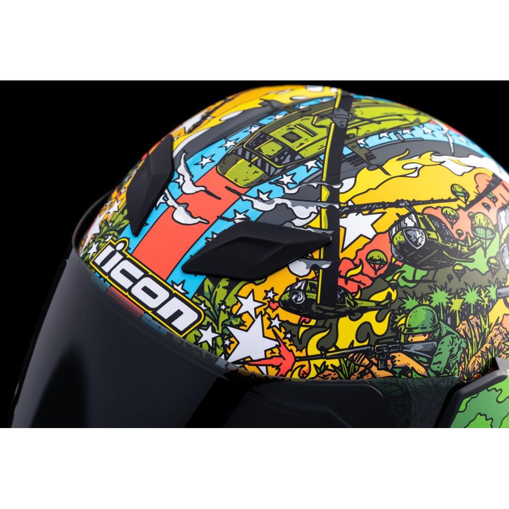 Icon Airflite GP23 Full Face Helmet Green - FREE UK Shipping, FREE 365 Day Returns | Moto Central