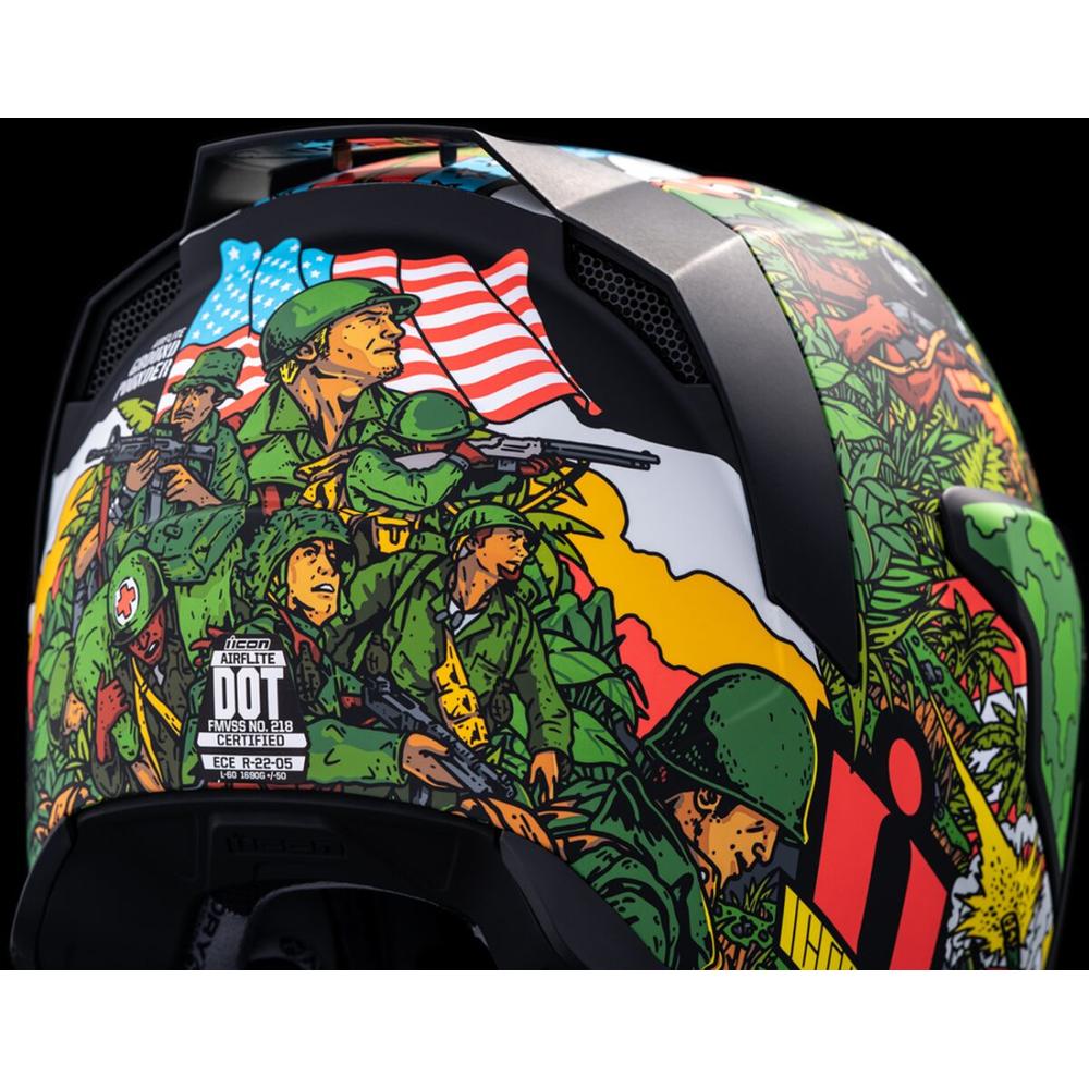 Icon Airflite GP23 Full Face Helmet Green - FREE UK Shipping, FREE 365 Day Returns | Moto Central