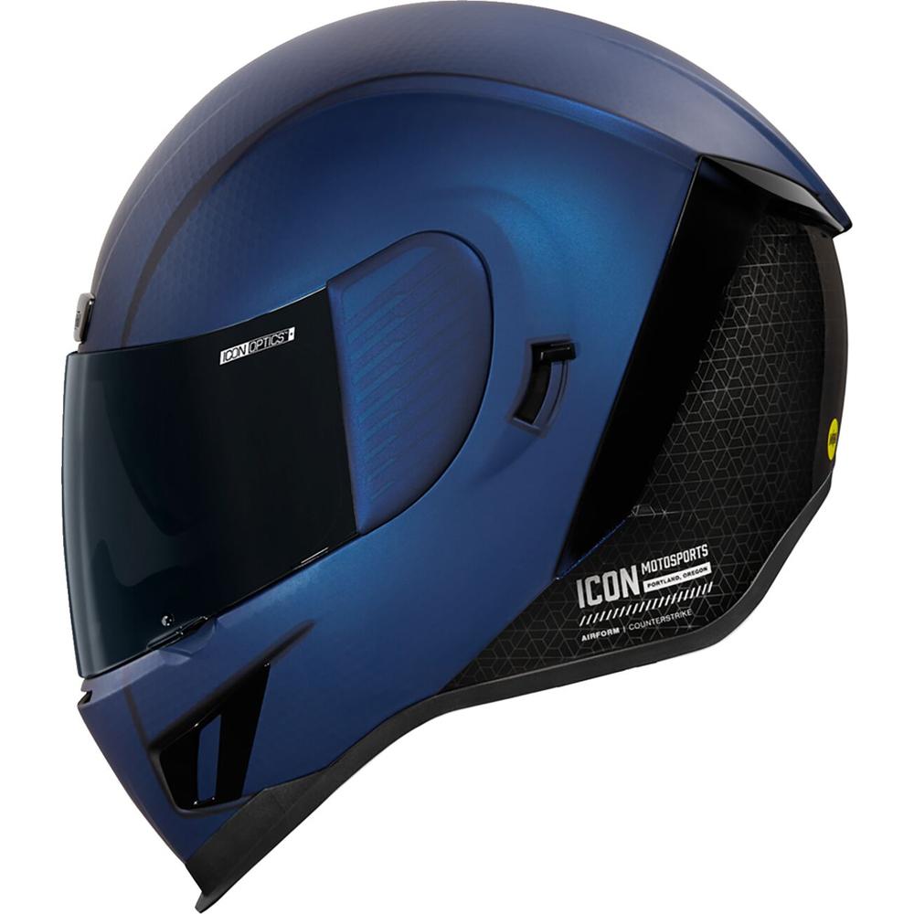 Icon Airform Counterstrike MIPS Full Face Helmet Blue - FREE UK Shipping, FREE 365 Day Returns | Moto Central