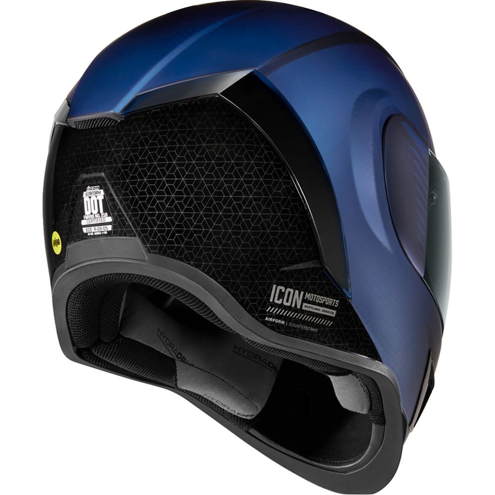 Icon Airform Counterstrike MIPS Full Face Helmet Blue - FREE UK Shipping, FREE 365 Day Returns | Moto Central