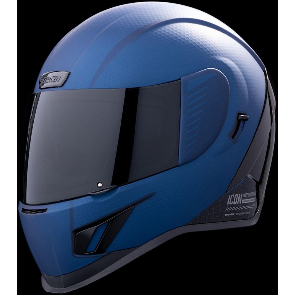 Icon Airform Counterstrike MIPS Full Face Helmet Blue - FREE UK Shipping, FREE 365 Day Returns | Moto Central