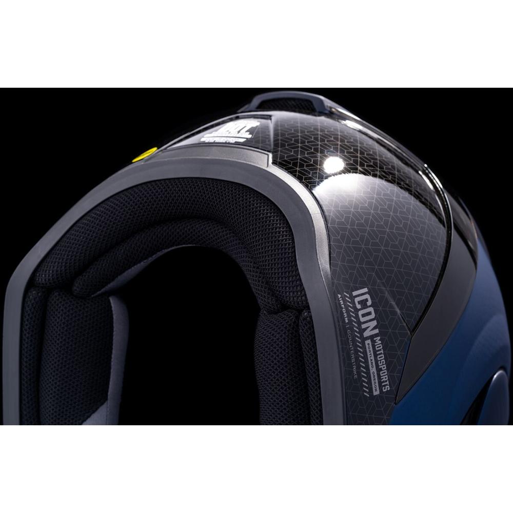 Icon Airform Counterstrike MIPS Full Face Helmet Blue - FREE UK Shipping, FREE 365 Day Returns | Moto Central