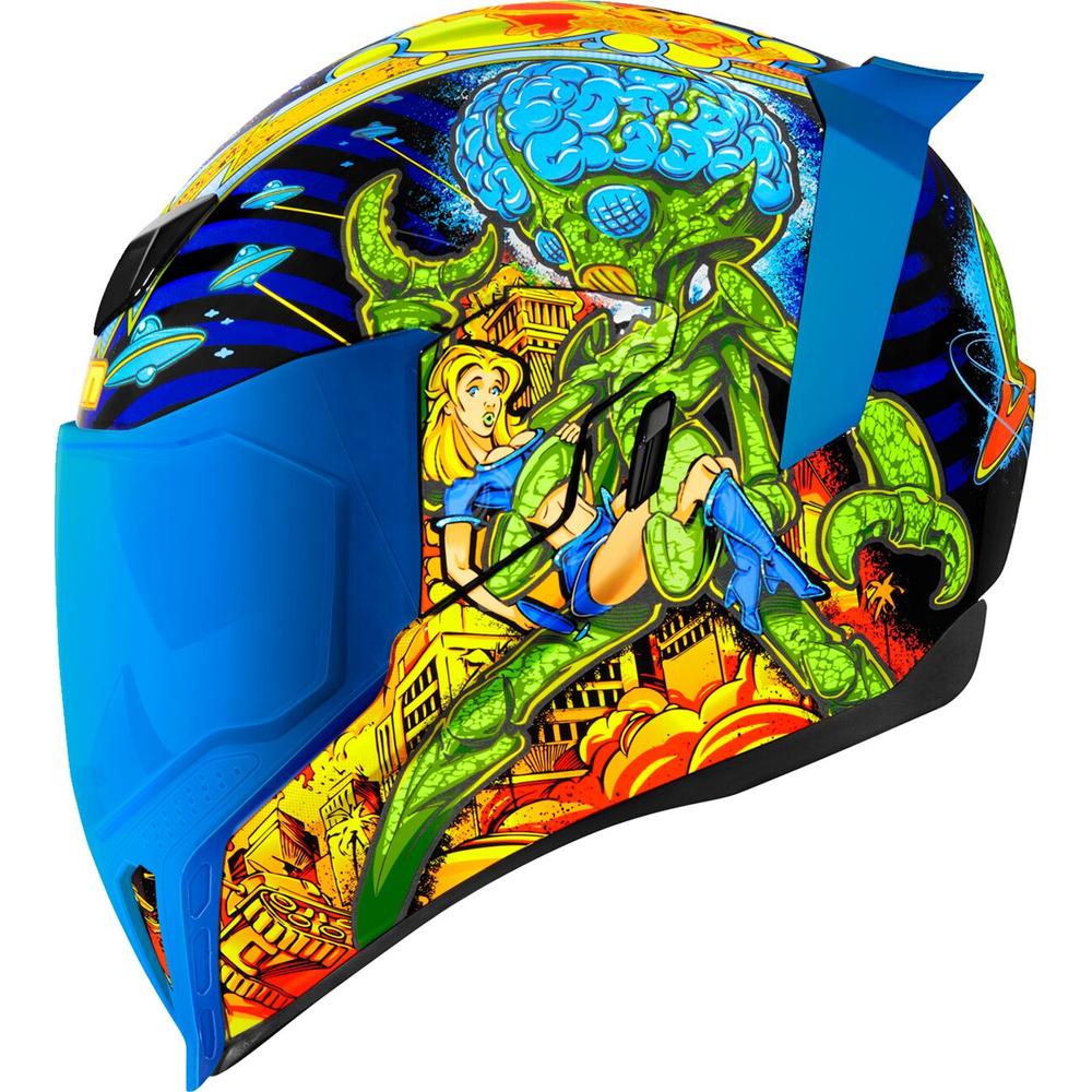 Icon Airflite Bugoid Blitz Full Face Helmet Blue