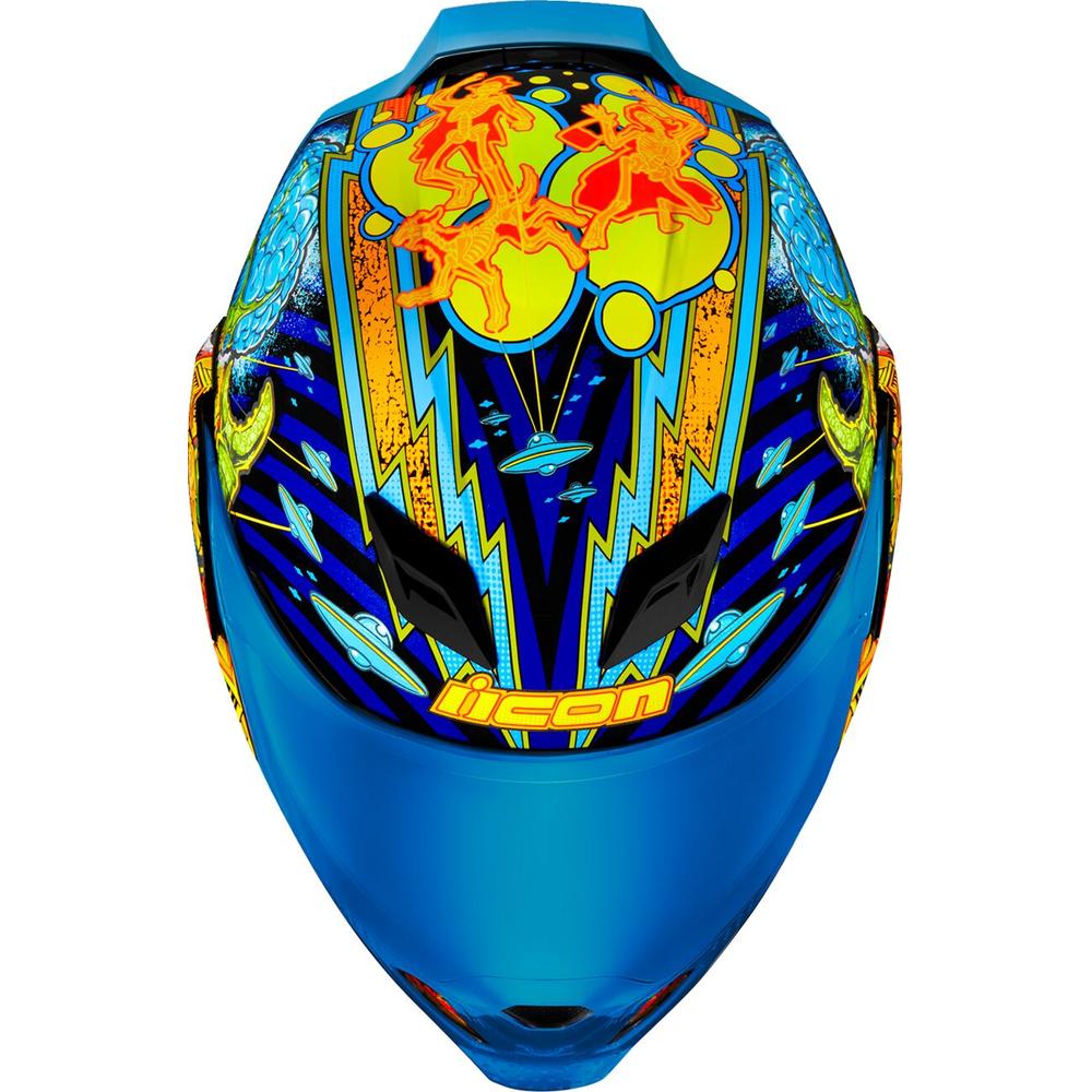 Icon Airflite Bugoid Blitz Full Face Helmet Blue