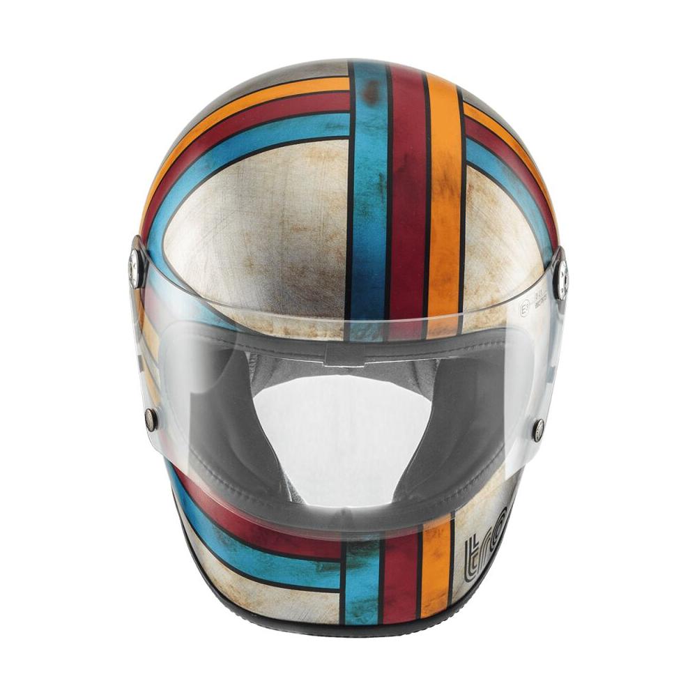 Premier Trophy Platinum Edition Full Face Helmet Gloss Grey / Blue / Red / Yellow  - FREE UK Delivery - Moto Central