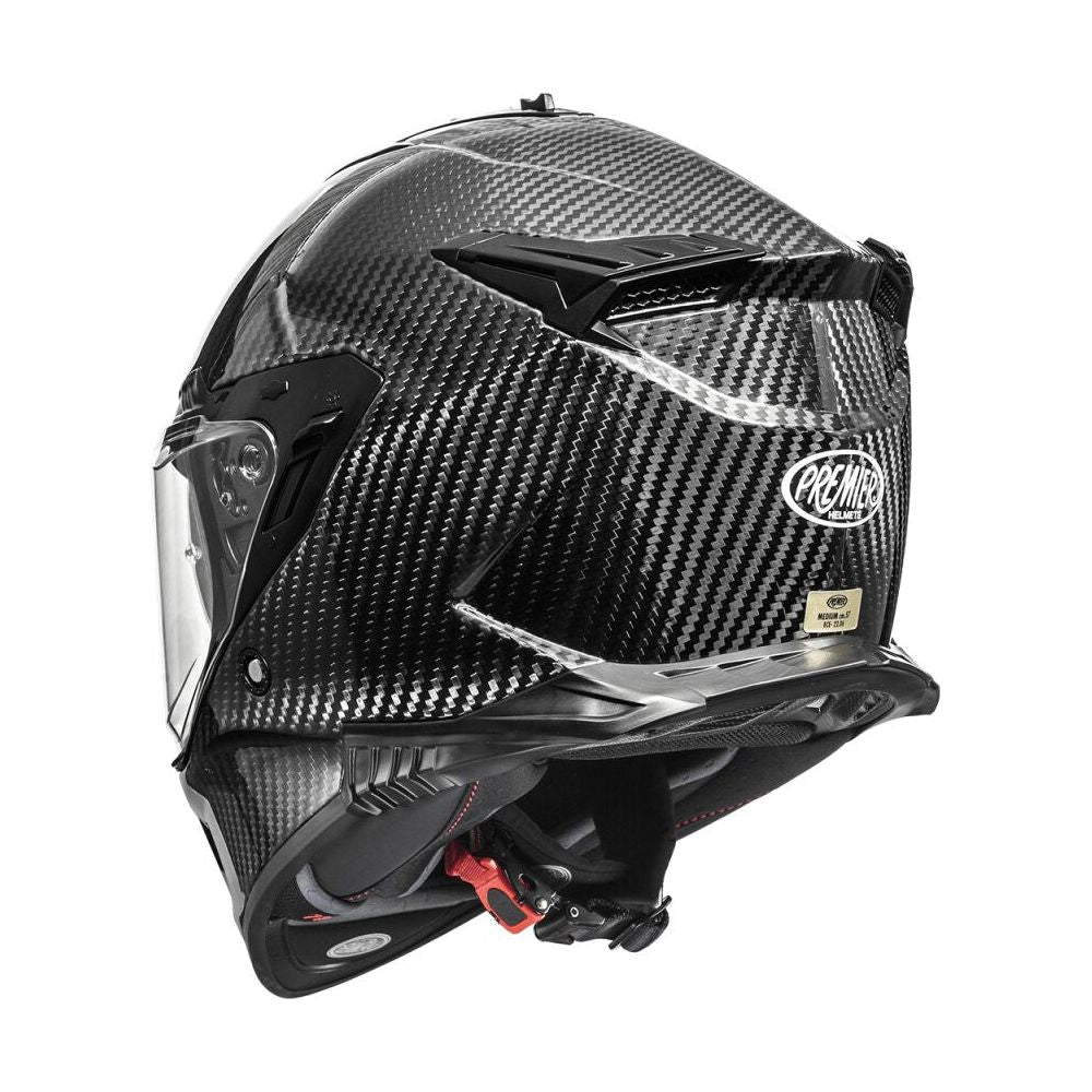 Premier Streetfighter Carbon Full Face Helmet Gloss Black  - FREE UK Delivery - Moto Central