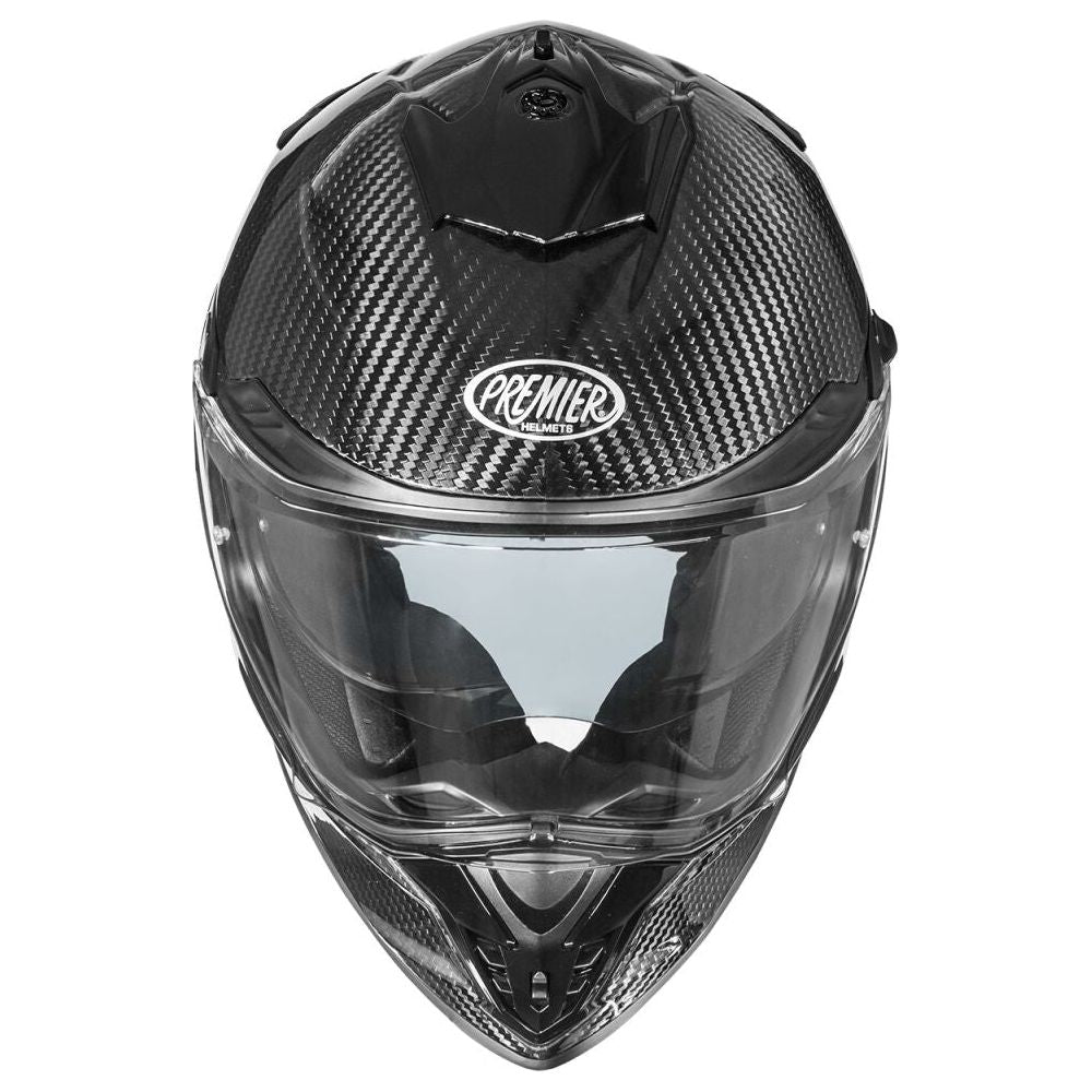 Premier Streetfighter Carbon Full Face Helmet Gloss Black  - FREE UK Delivery - Moto Central