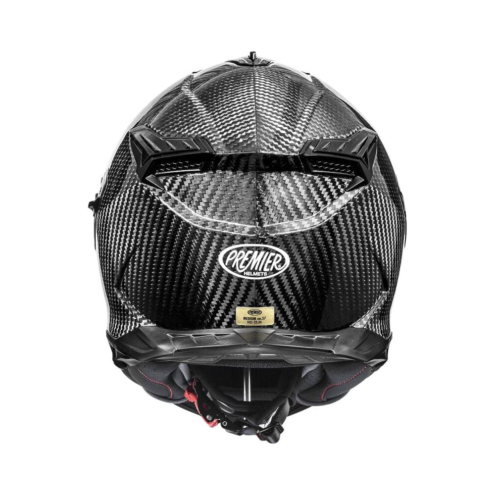 Premier Streetfighter Carbon Full Face Helmet Gloss Black  - FREE UK Delivery - Moto Central