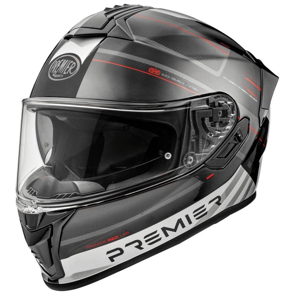 Premier Evoluzione SP 92 Full Face Helmet Matt Black / Grey / White