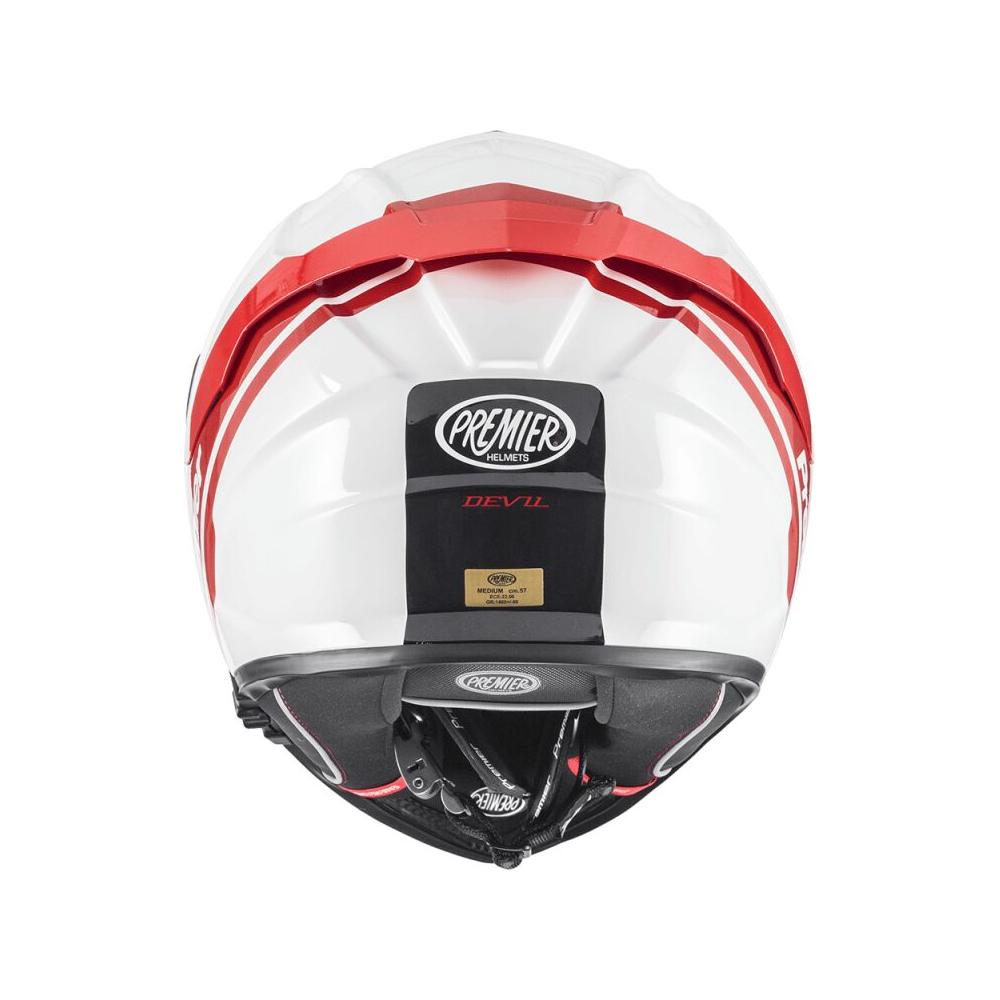 Premier Devil PH 2 Full Face Helmet Grey / Red / White  - FREE UK Delivery - Moto Central