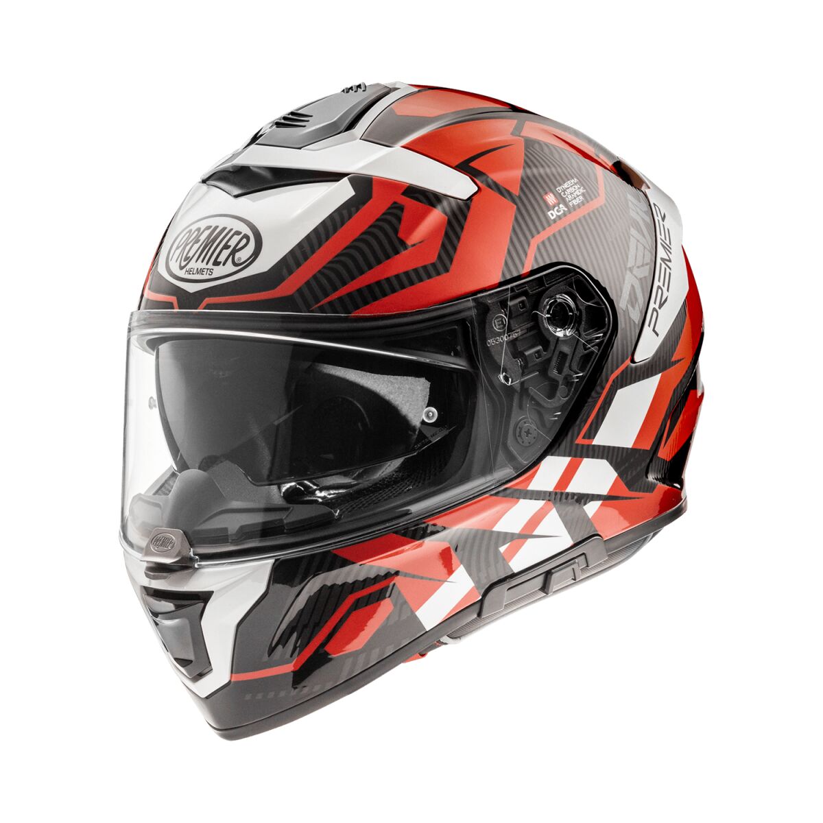 Premier Devil JC Full Face Helmet Gloss Black / Orange / White