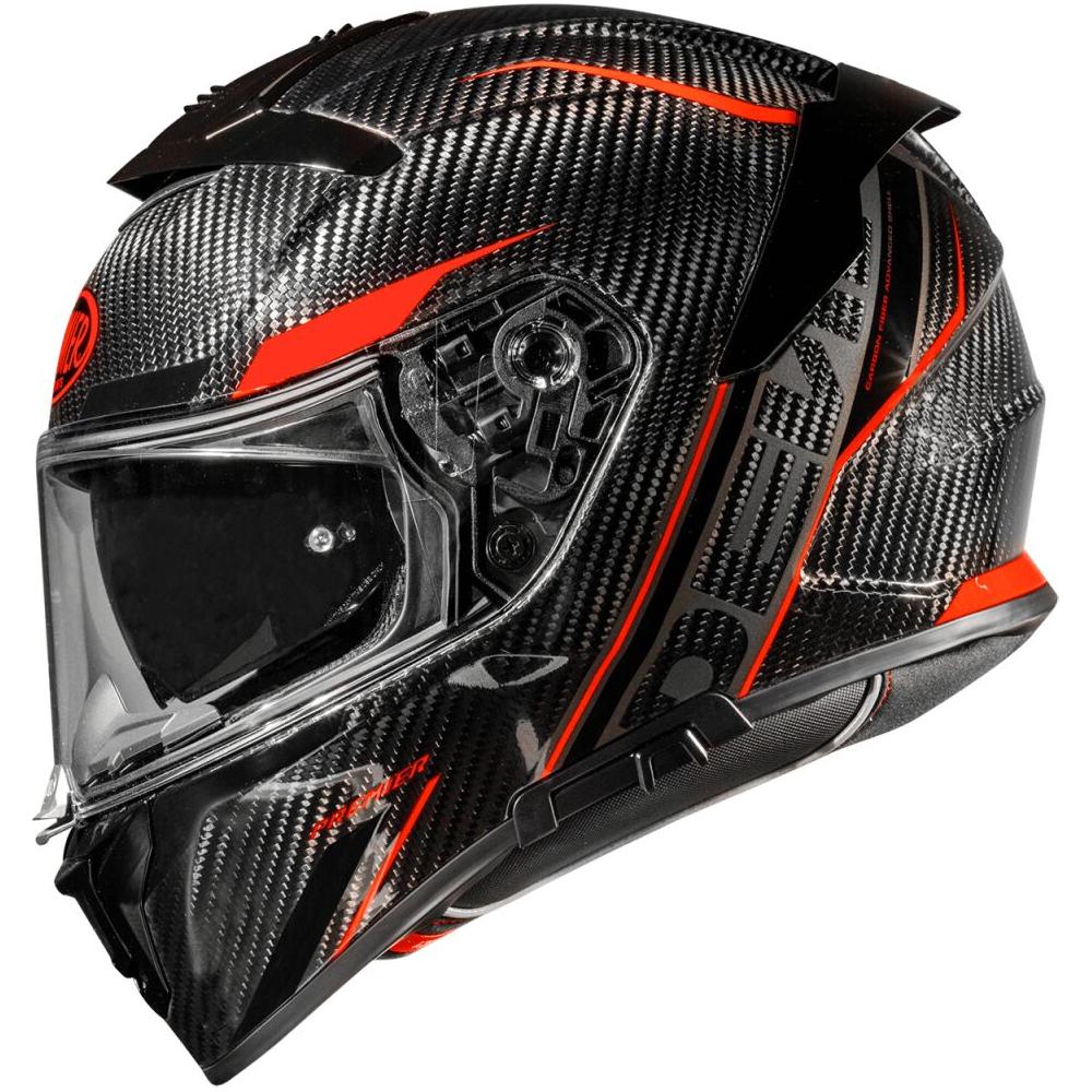 Premier Devil Carbon ST 2 Full Face Helmet Black / Red - FREE UK Shipping, FREE 365 Day Returns | Moto Central