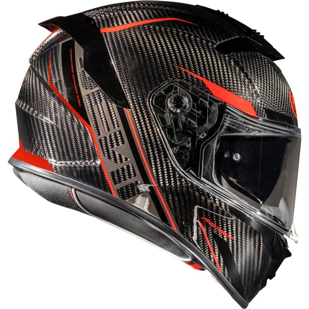 Premier Devil Carbon ST 2 Full Face Helmet Black / Red - FREE UK Shipping, FREE 365 Day Returns | Moto Central