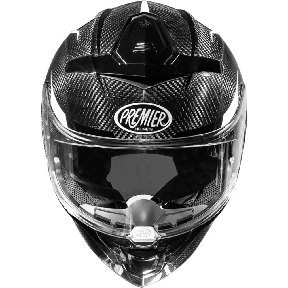 Premier Devil Carbon ST 8 Full Face Helmet Black / White  - FREE UK Delivery - Moto Central