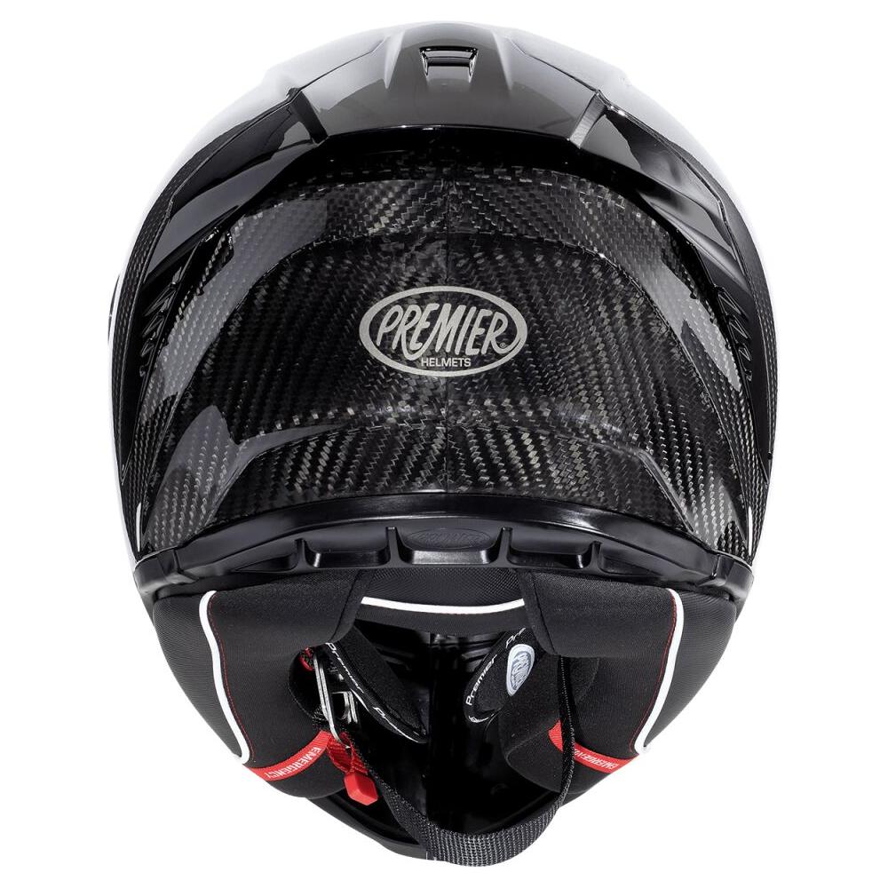 Premier Hyper Carbon Full Face Helmet Gloss Black  - FREE UK Delivery - Moto Central