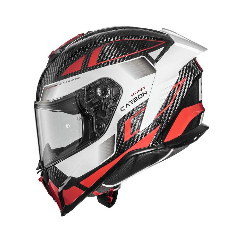 Premier Hyper Carbon TK 92 Full Face Helmet Red / White / Grey  - FREE UK Delivery - Moto Central