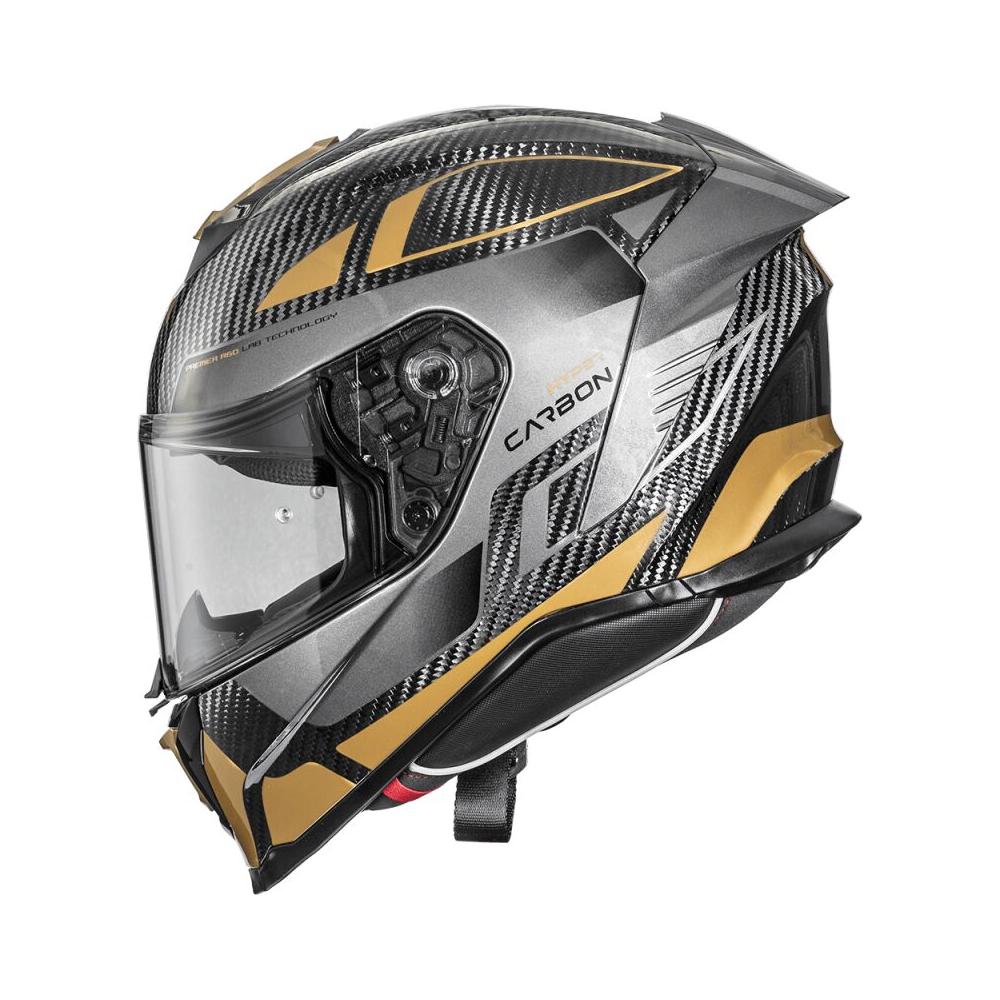 Premier Hyper Carbon TK 19 Full Face Helmet Grey / Gold  - FREE UK Delivery - Moto Central