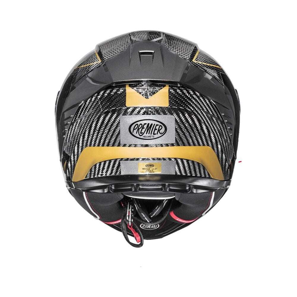 Premier Hyper Carbon TK 19 Full Face Helmet Grey / Gold  - FREE UK Delivery - Moto Central