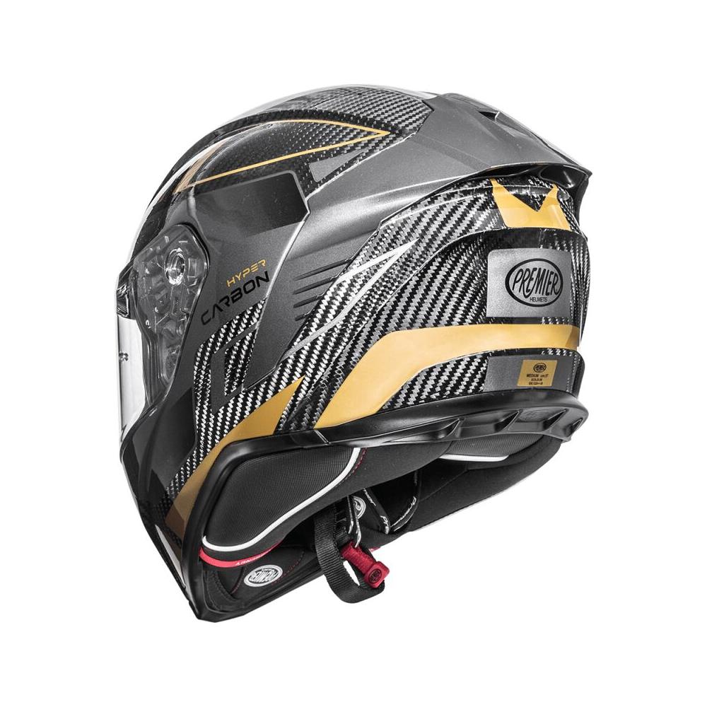 Premier Hyper Carbon TK 19 Full Face Helmet Grey / Gold  - FREE UK Delivery - Moto Central