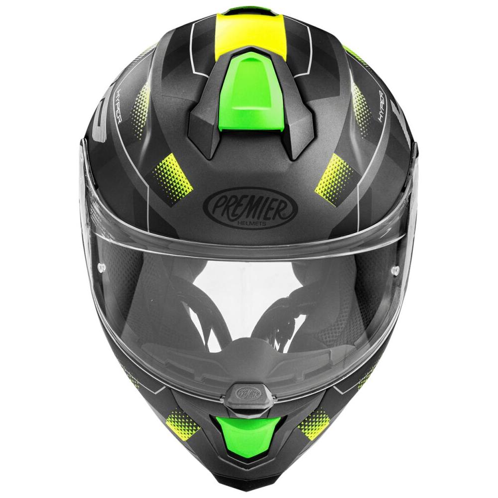 Premier Hyper HP 6 Full Face Helmet Matt Black / Grey  - FREE UK Delivery - Moto Central