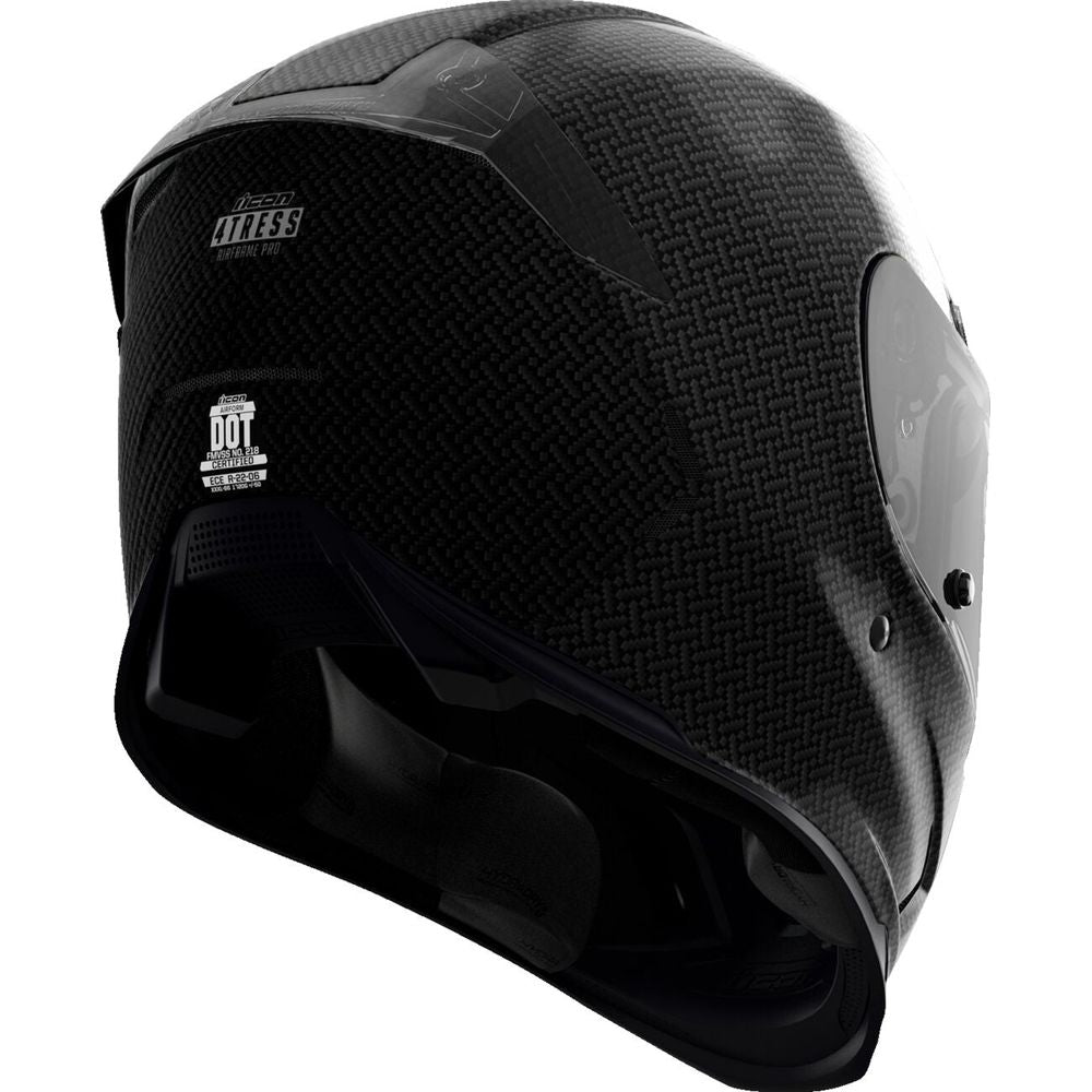 Icon Airframe Pro Carbon 4Tress Full Face Helmet Black - FREE UK Shipping, FREE 365 Day Returns | Moto Central