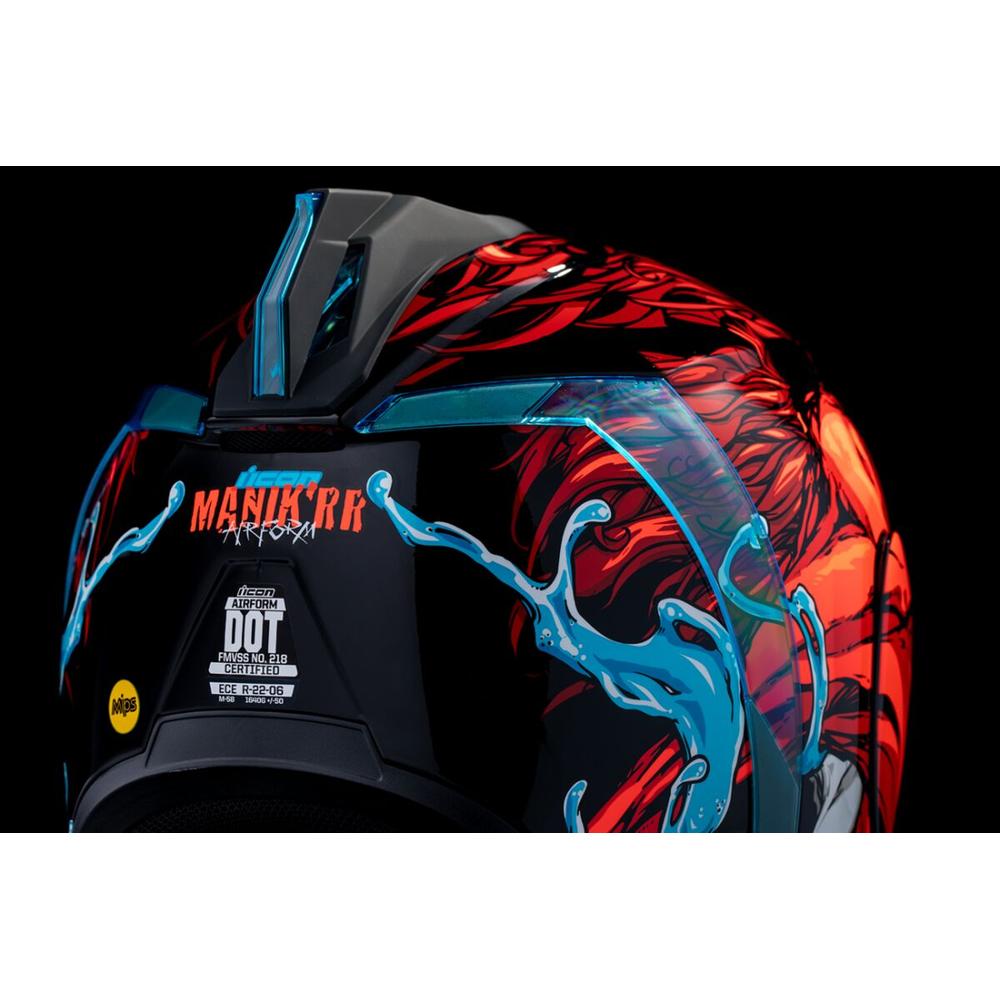 Icon Airform Manik'RR MIPS Full Face Helmet Red - FREE UK Shipping, FREE 365 Day Returns | Moto Central