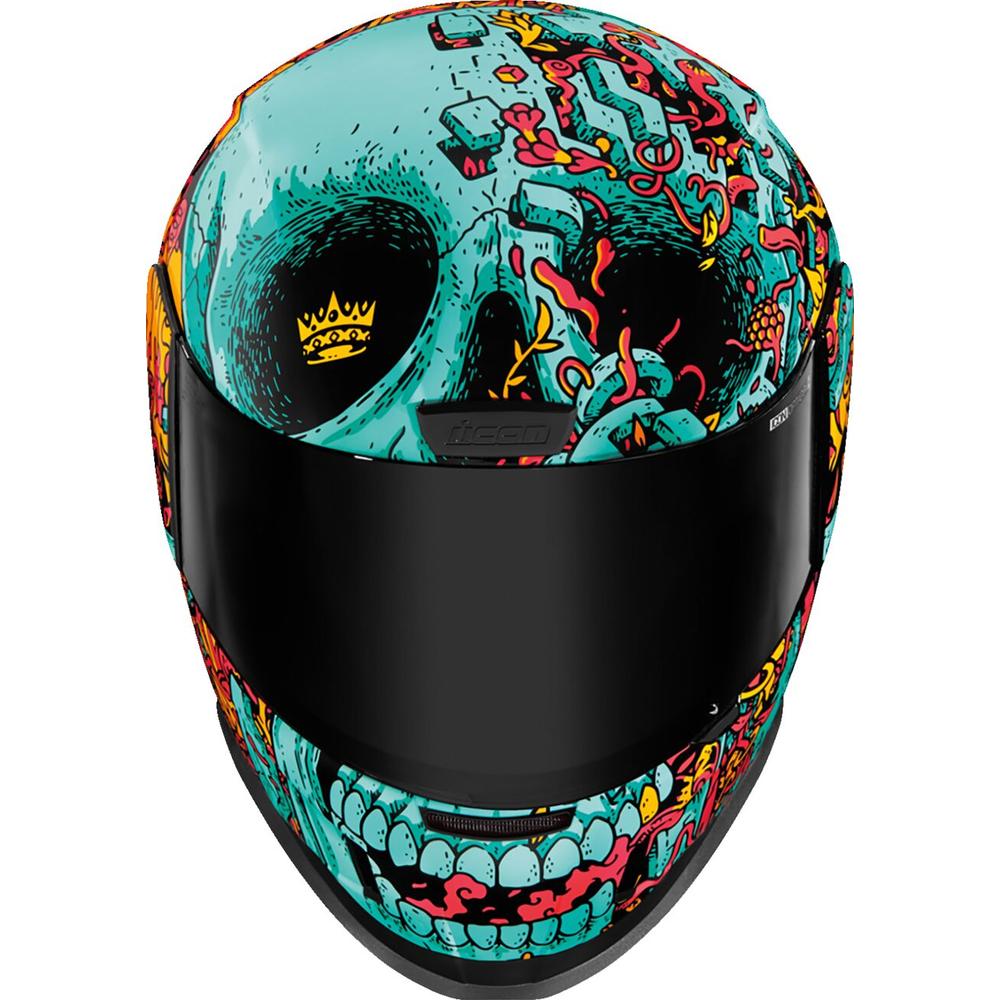 Icon Airform Munchies MIPS Full Face Helmet Blue - FREE UK Shipping, FREE 365 Day Returns | Moto Central